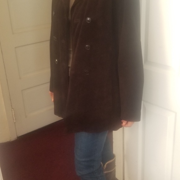 Kenneth Cole Dark Brown Suede Blazer - Picture 6 of 6